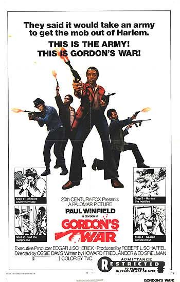 the movie poster: Gordon's War (1973)