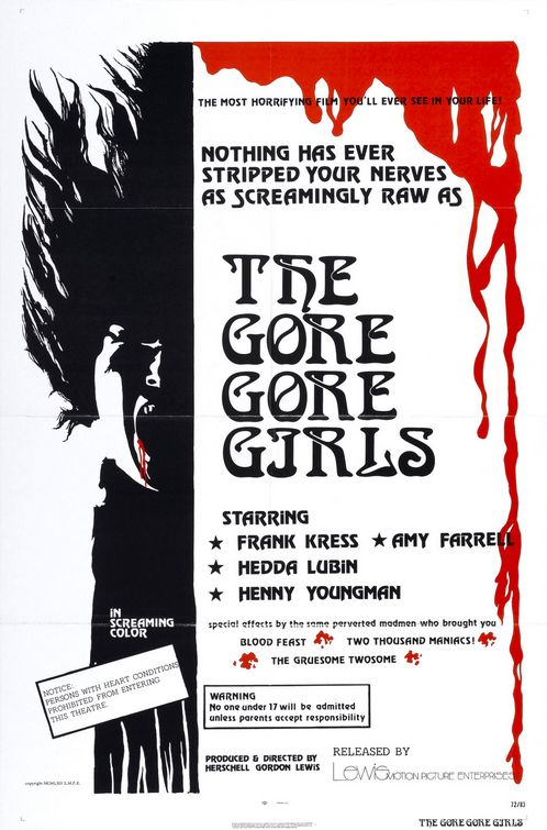 the movie poster: The Gore Gore Girls (1972)