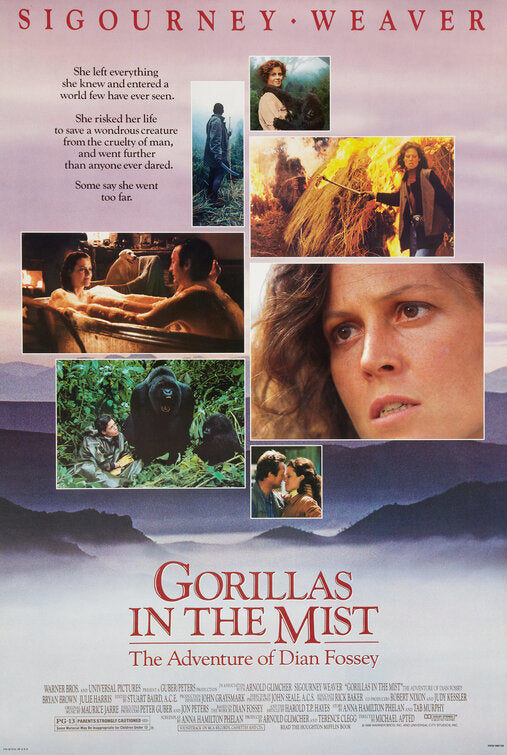 the movie poster: Gorillas in the Mist (1988)