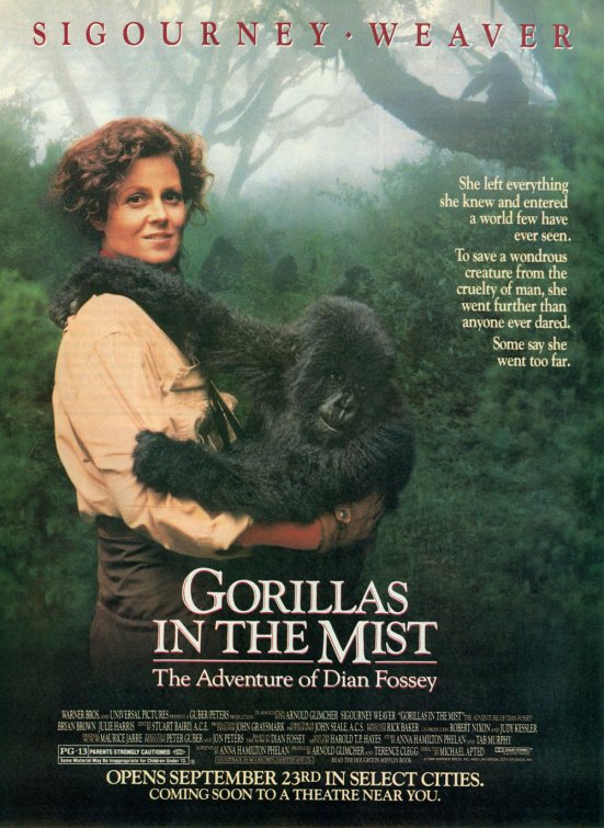 1000 piece jigsaw puzzle for the movie poster: Gorillas in the Mist (1988) ver3
