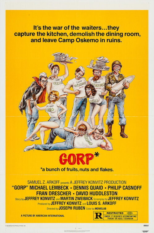 1000 piece jigsaw puzzle for the movie poster: Gorp (1980)