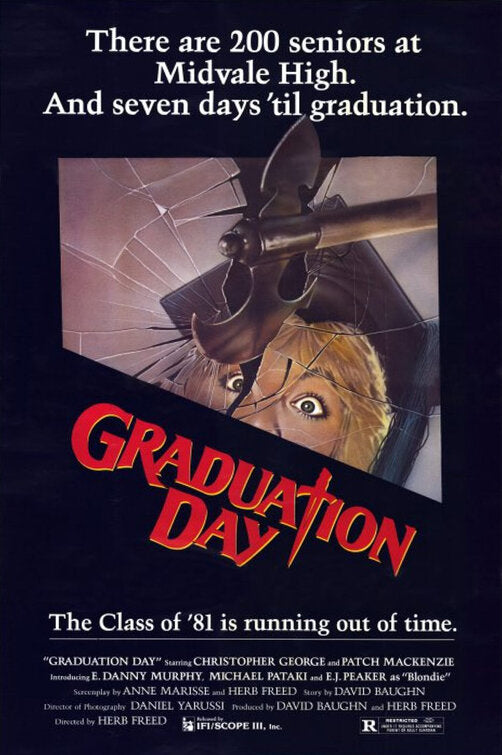 1000 piece jigsaw puzzle for the movie poster: Graduation Day (1981)