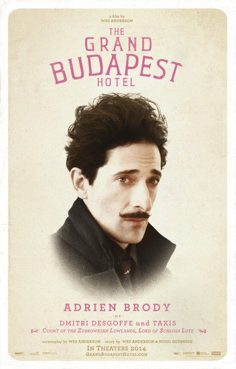 1000 piece jigsaw puzzle for the movie poster: The Grand Budapest Hotel (2014) ver15