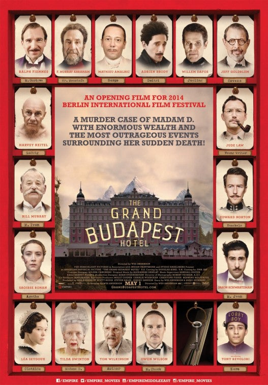 1000 piece jigsaw puzzle for the movie poster: The Grand Budapest Hotel (2014) ver17