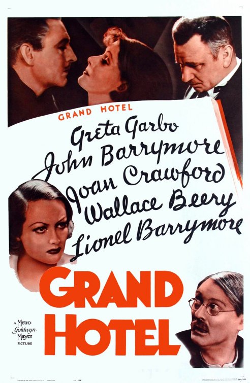 1000 piece jigsaw puzzle for the movie poster: Grand Hotel (1932)