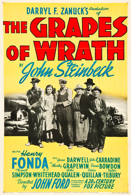 1000 piece jigsaw puzzle for the movie poster: The Grapes of Wrath (1940) ver2