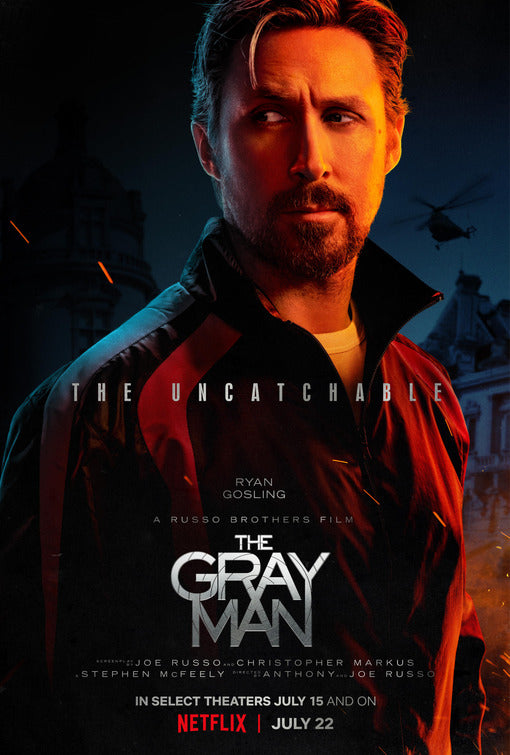 1000 piece jigsaw puzzle for the movie poster: The Gray Man (2022)