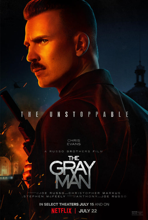 1000 piece jigsaw puzzle for the movie poster: The Gray Man (2022) ver3