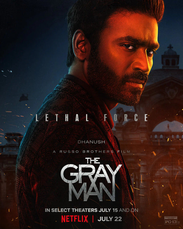 1000 piece jigsaw puzzle for the movie poster: The Gray Man (2022) ver4
