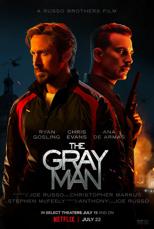 1000 piece jigsaw puzzle for the movie poster: The Gray Man (2022) ver5