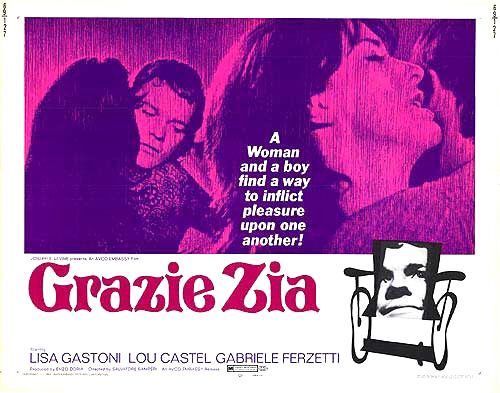 the movie poster: Grazie, zia (1969) ver2