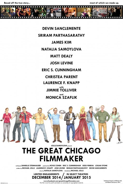 1000 piece jigsaw puzzle for the movie poster: The Great Chicago Filmmaker (2014)