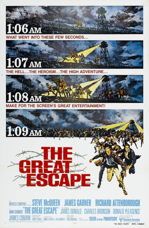 the movie poster: The Great Escape (1963) ver2