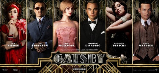 1000 piece jigsaw puzzle for the movie poster: The Great Gatsby (2013) ver7
