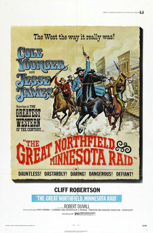 the movie poster: The Great Northfield Minnesota Raid (1972) ver2