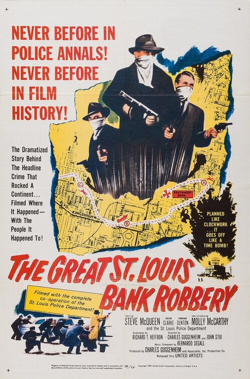 1000 piece jigsaw puzzle for the movie poster: The Great St. Louis Bank Robbery (1959) ver2
