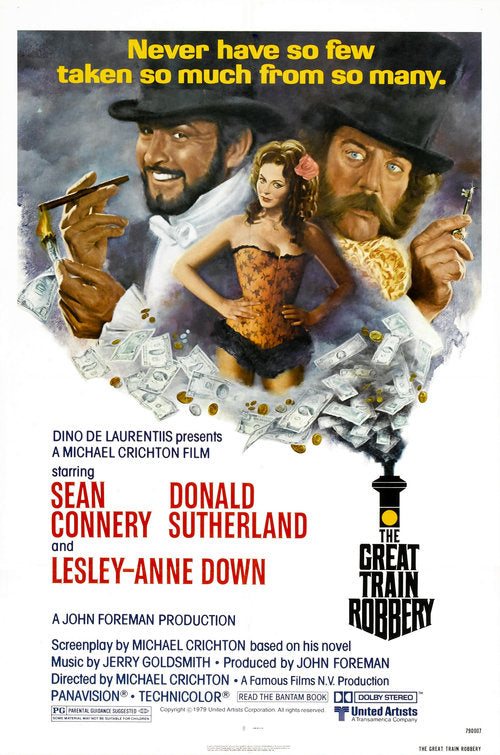 the movie poster: The Great Train Robbery (1979)