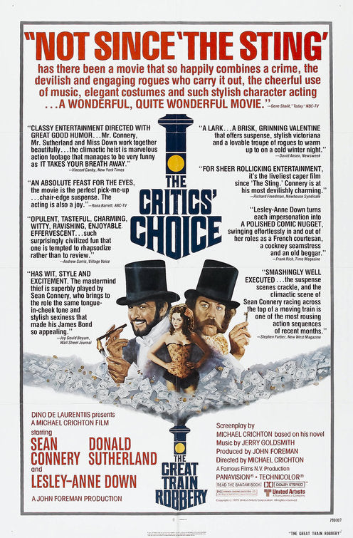 the movie poster: The Great Train Robbery (1979) ver2