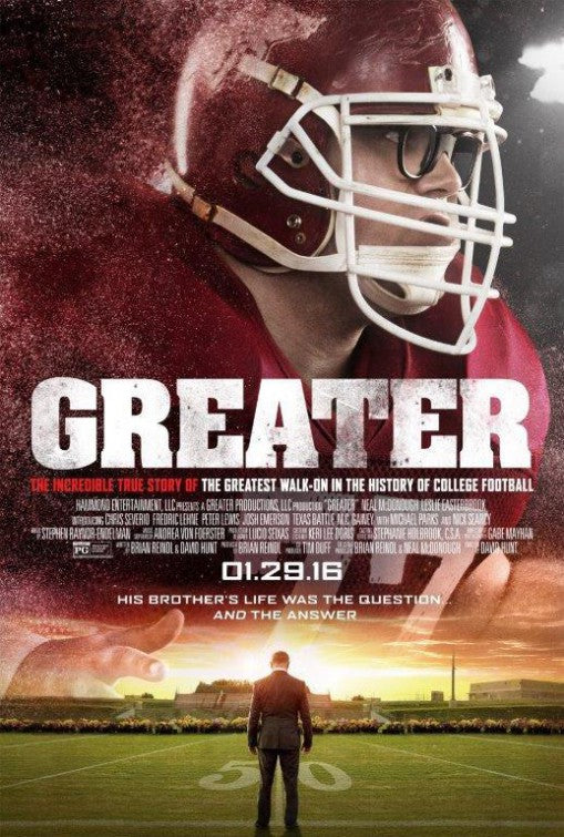 1000 piece jigsaw puzzle for the movie poster: Greater (2016)