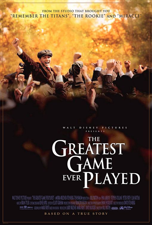 the movie poster: The Greatest Game Ever Played (2005)