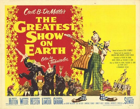 the movie poster: The Greatest Show on Earth (1952) ver3