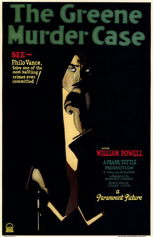 the movie poster: The Greene Murder Case (1929)