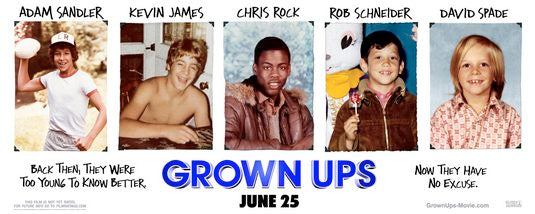 1000 piece jigsaw puzzle for the movie poster: Grown Ups (2010)