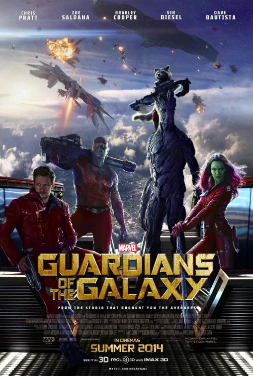 1000 piece jigsaw puzzle for the movie poster: Guardians of the Galaxy (2014) ver22