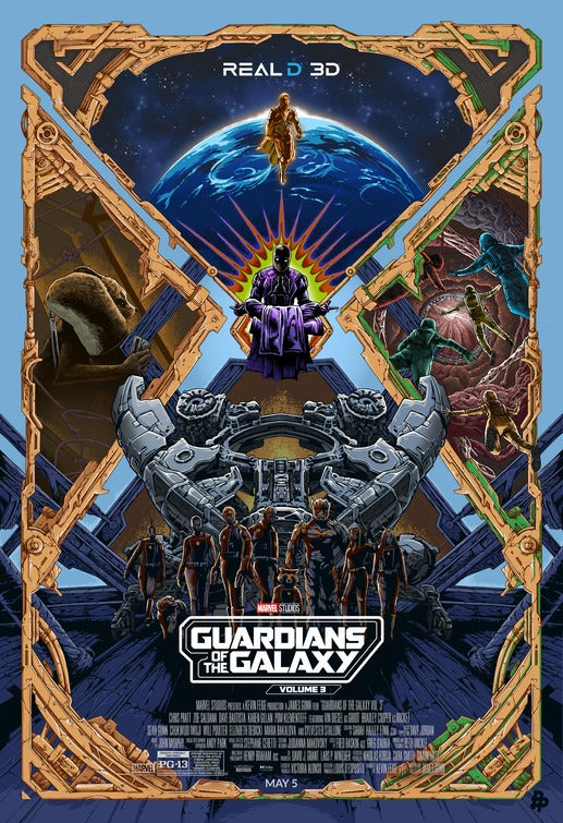1000 piece jigsaw puzzle for the movie poster: Guardians of the Galaxy Vol. 3 (2023) ver19
