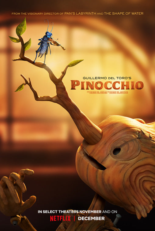 1000 piece jigsaw puzzle for the movie poster: Guillermo del Toro's Pinocchio (2022)