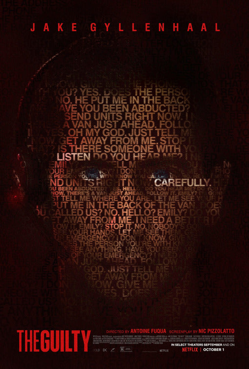 1000 piece jigsaw puzzle for the movie poster: The Guilty (2021)