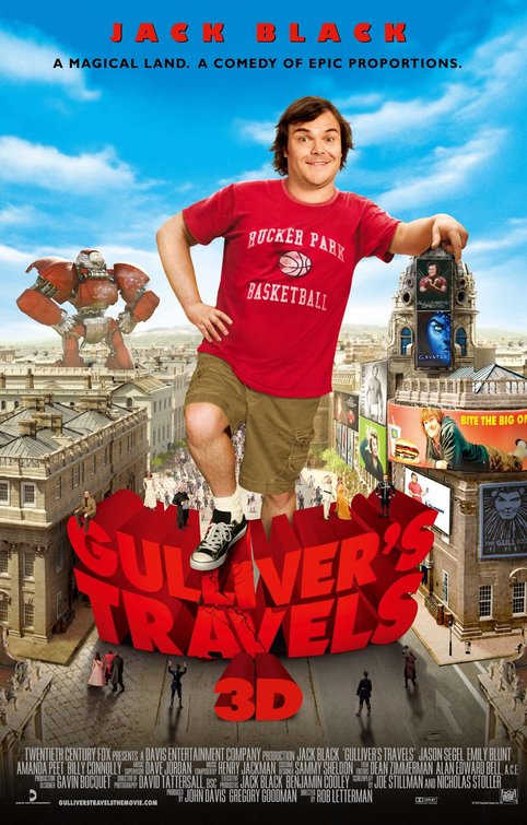 1000 piece jigsaw puzzle for the movie poster: Gulliver's Travels (2010) ver5