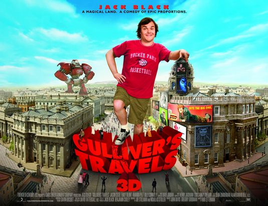 1000 piece jigsaw puzzle for the movie poster: Gulliver's Travels (2010) ver6