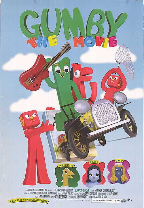 1000 piece jigsaw puzzle for the movie poster: Gumby: The Movie (1995)