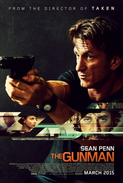 1000 piece jigsaw puzzle for the movie poster: The Gunman (2015)