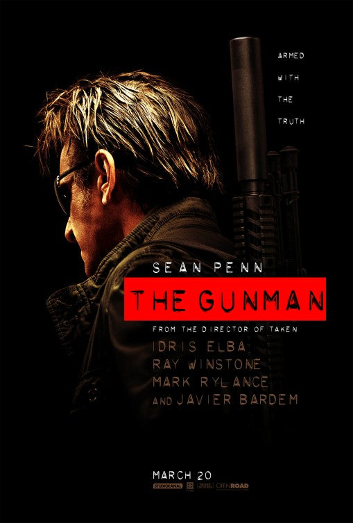 1000 piece jigsaw puzzle for the movie poster: The Gunman (2015) ver2