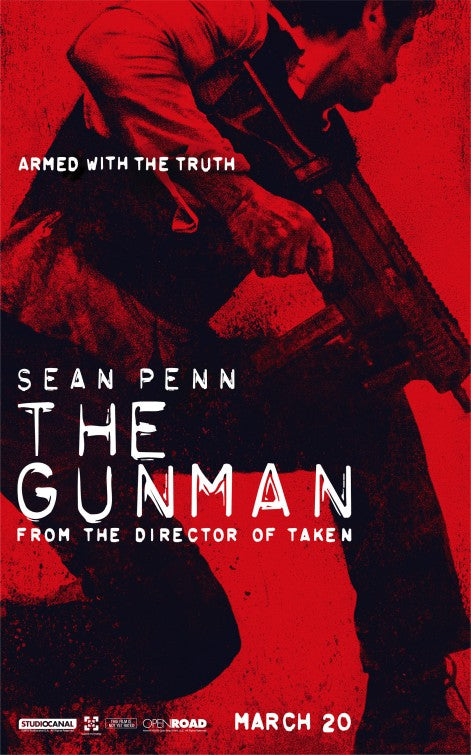 1000 piece jigsaw puzzle for the movie poster: The Gunman (2015) ver3