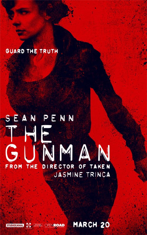 1000 piece jigsaw puzzle for the movie poster: The Gunman (2015) ver5