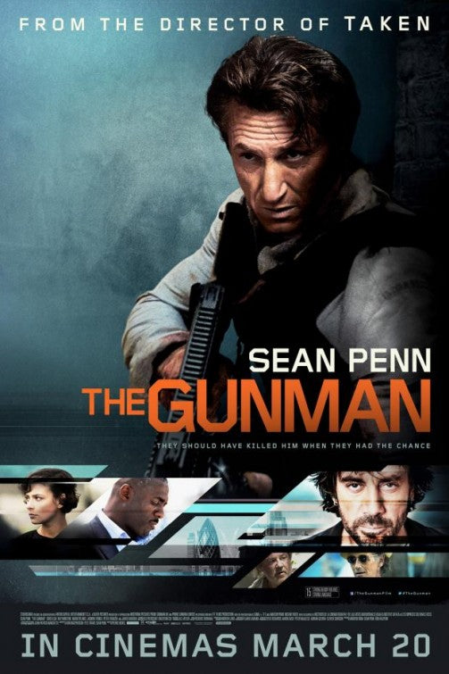1000 piece jigsaw puzzle for the movie poster: The Gunman (2015) ver6