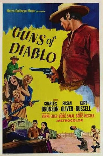1000 piece jigsaw puzzle for the movie poster: Guns of Diablo (1964)