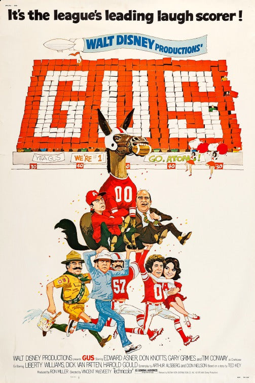 1000 piece jigsaw puzzle for the movie poster: Gus (1976)