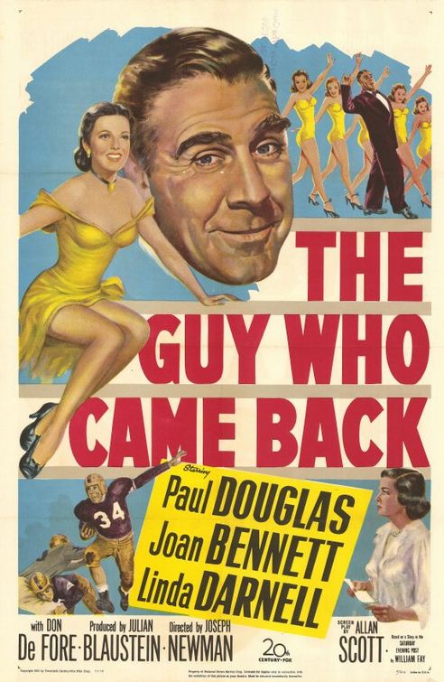 the movie poster: The Guy Who Came Back (1951)