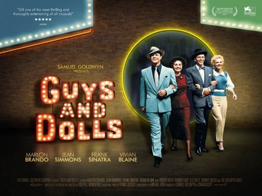1000 piece jigsaw puzzle for the movie poster: Guys and Dolls (1955) ver4
