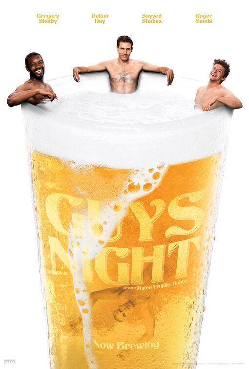 1000 piece jigsaw puzzle for tv poster: Guys Night