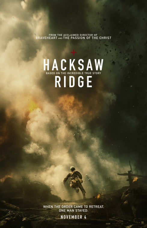 1000 piece jigsaw puzzle for the movie poster: Hacksaw Ridge (2016)