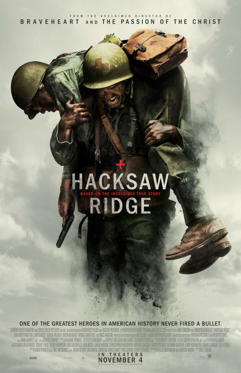 1000 piece jigsaw puzzle for the movie poster: Hacksaw Ridge (2016) ver2