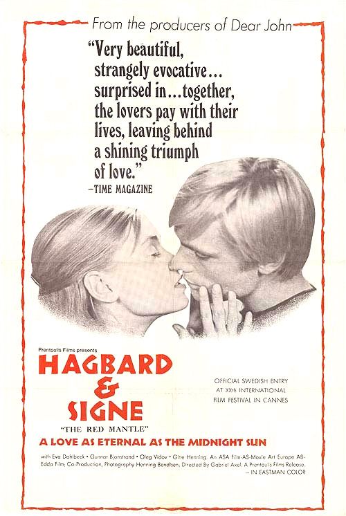 the movie poster: Hagbard and Signe (1968)