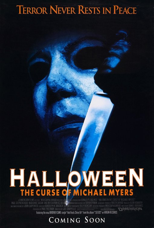 1000 piece jigsaw puzzle for the movie poster: Halloween: The Curse Of Michael Myers (1995)