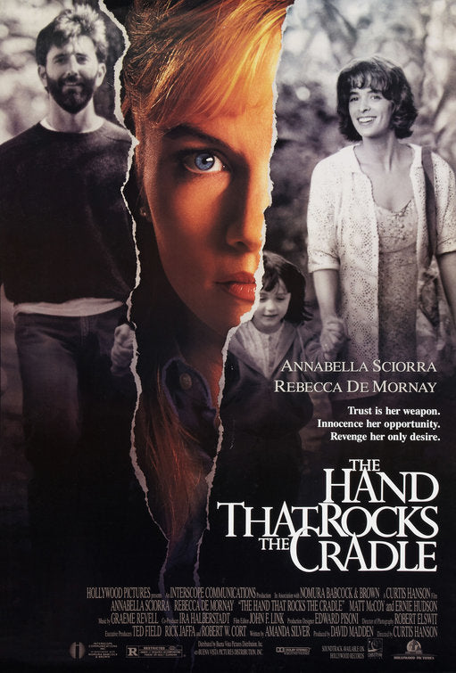 the movie poster: The Hand That Rocks the Cradle (1992)