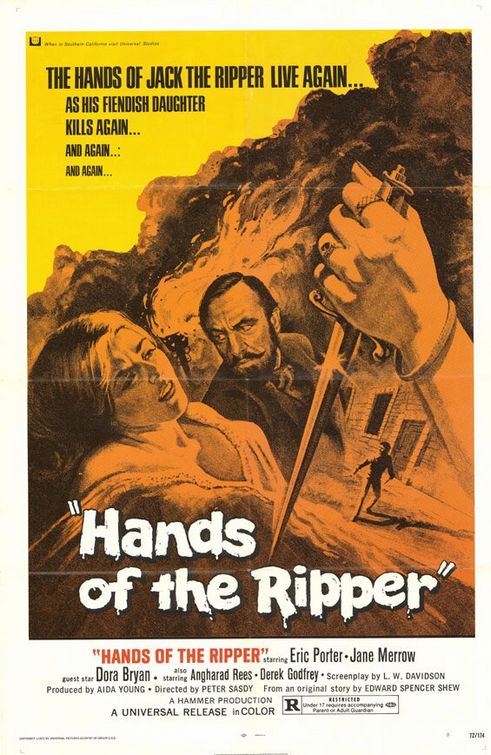 the movie poster: Hands of the Ripper (1972)